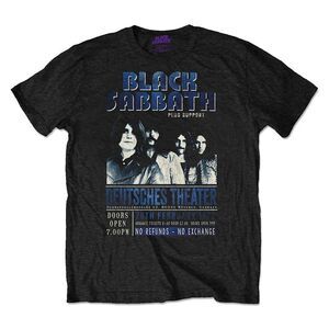 Black Sabbath Unisex Adult Deutsches �'73 T-Shirt / Black